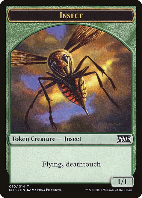 Insect Token Deathtouch Magic 2015 M15 Magic The Gathering