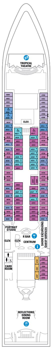 Serenade of the Seas Deck plan & cabin plan