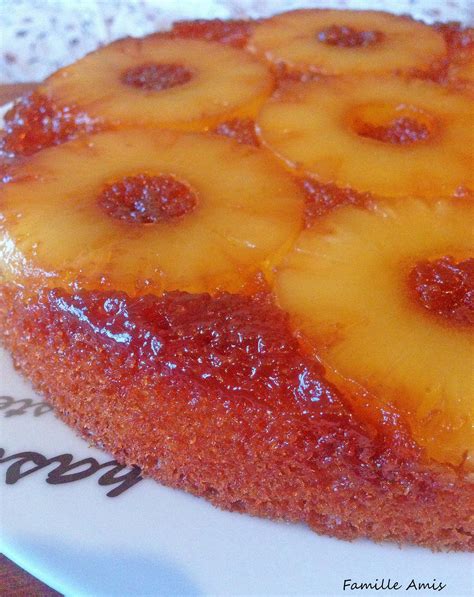 Gâteau renversé à lAnanas et Caramel Douceurs Maison