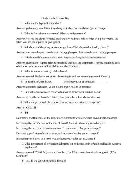 Biol 252 Final Study Guide Resource Study Guide Answer Key 1 What