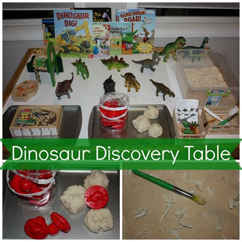 Preschool Dinosaur Discovery Table Dinosaurs Preschool Dinosaur