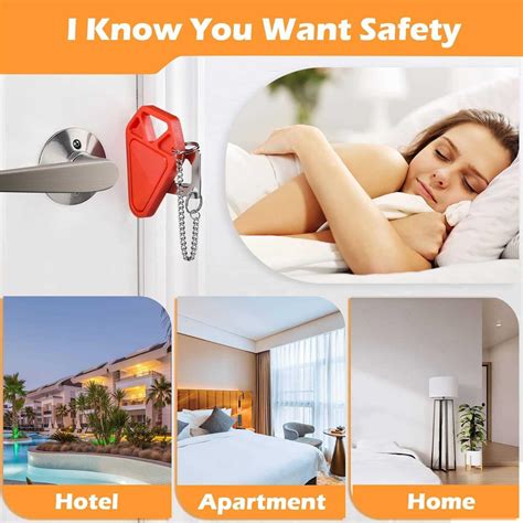 Travel Door Lock For Hotel Rooms Apartment Locks Home Security Defender Door Lock Latch Extra