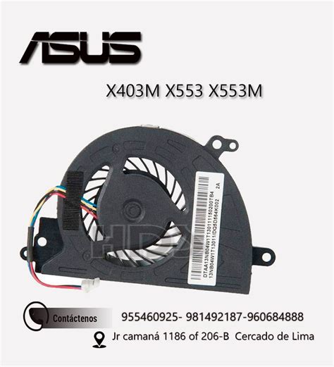 Cooler Ventilador Asus X M X M X X M Hds Soluciones Partes