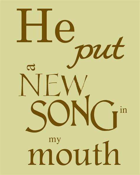 The Creative Chickadee He Put A New Song In My Mouth Printable