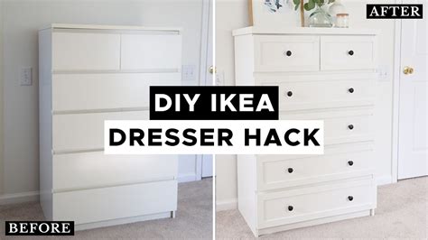 Ikea Dresser Hack How To Paint Ikea Laminate Furniture Youtube