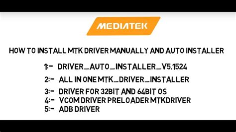 How To Install Mtk Driver Using Manually And Auto Installer 2020 MTK