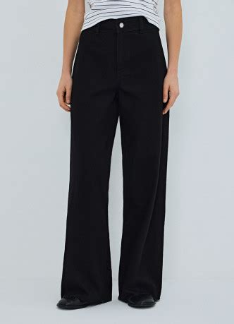 Широкие джинсы с необработанным краем (LP4836O02-99) купить за 1599 руб ...