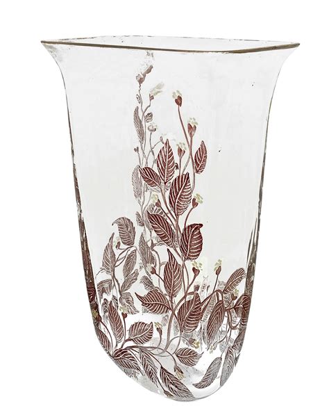 Vaso In Vetro Di Murano H Cm B X Cm Firmato Ghisetti Art La