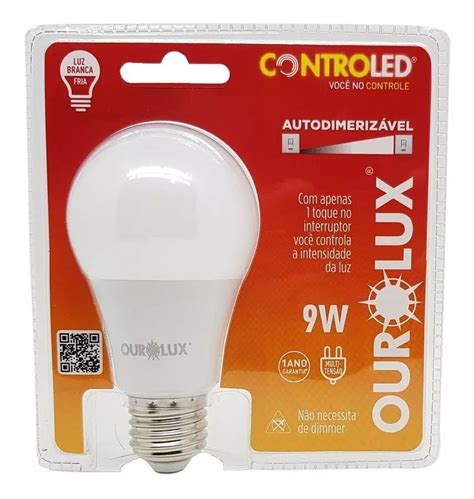 Lâmpada Led Controled 3 Tons 9w Biv 6500K OUROLUX Mercadão Lojista