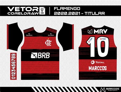 Arte Vetor Camisa Flamengo Titular Elo