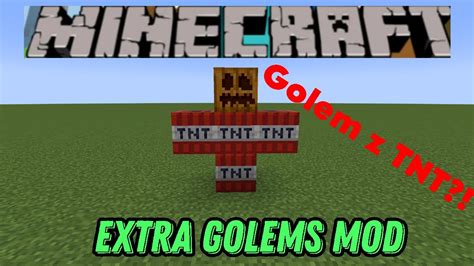 Nowe Golemy W Minecraft Extra Golems Mod YouTube