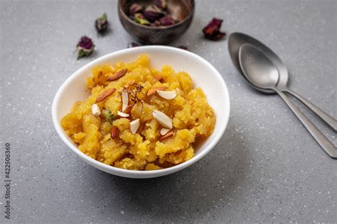 Moong Dal Halwa Or Mung Daal Halva Is An Indian Dessert Recipe Made