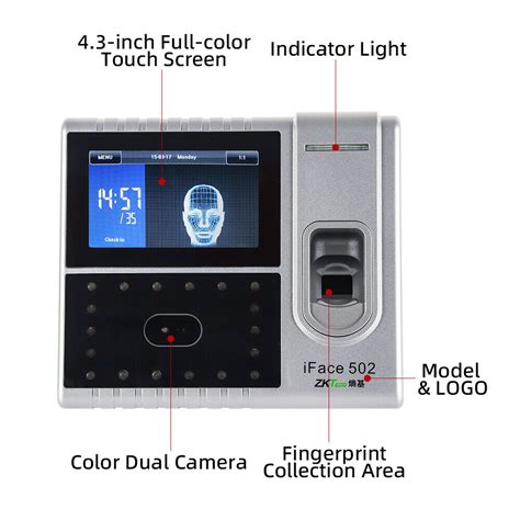 ZK Iface502 Attendance Machine Fingerprint Face Recognition