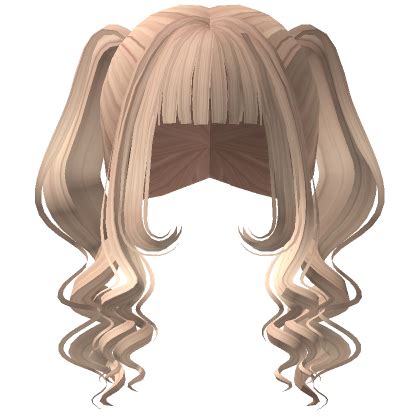 Blonde Double Curled Pigtails Roblox Item Rolimon S