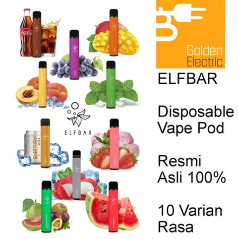 Jual VAPE ELFBAR 1500 Disposable Pod VapePod Rokok Electric Elektrik