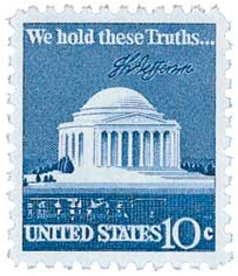 1510 1973 10c Jefferson Memorial Mystic Stamp Company
