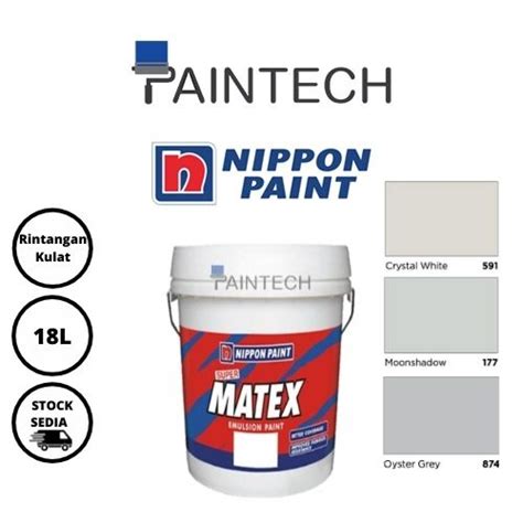 Nippon Super Matex Grey Paint Interior Acrylic Emulsion Paint Cat