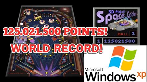 3d Pinball Space Cadet World Record 125 Million Score All Missions