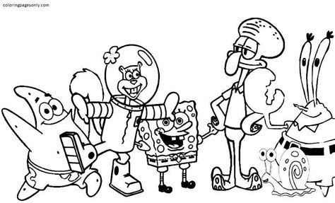 Spongebob Imagination Coloring Page Coloring Pages