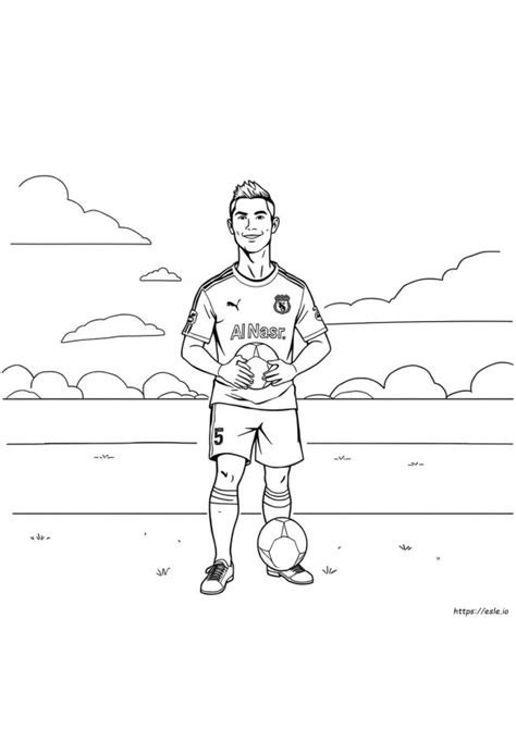 Cristiano Ronaldo Para Colorir Al Nassr - Al Nassr Ronaldo Para Colorir