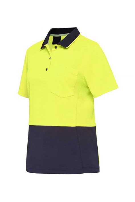 Wholesale Custom All Weather Hi Vis Yellow Polo Safety Shirts High