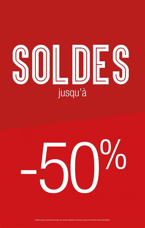 Affiche SOLDES jusqu à 50 DS Impression grand format Impression