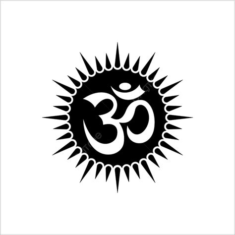 Motif Design Vector Hd PNG Images, Aum Om The Holy Motif Design Vector Art Illustration, Holy ...