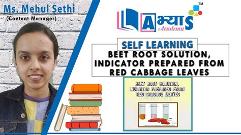 Beet Root Solution Indicator Prepared From Red Cabbage Leaves Chemistry Acids Bases Ms