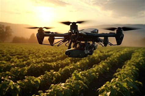 Premium Photo Precision Agriculture Drones Revolutionizing Farming At