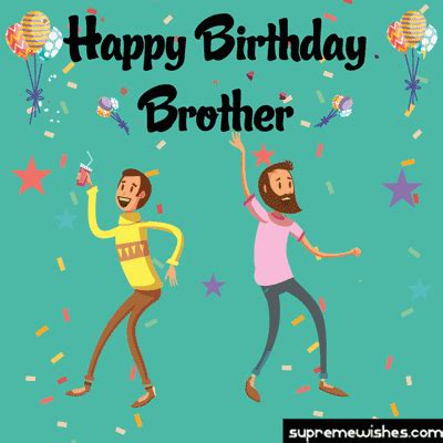 25+ Happy Birthday Brother Gif Animated - Supreme Wishes