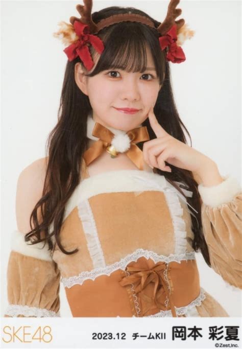 駿河屋 岡本彩夏 上半身 Ske48 2023年12月度 ランダム生写真 チームkii （女性生写真）