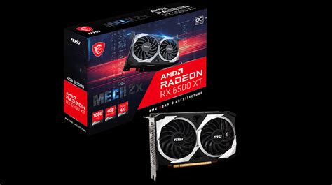 Msi Radeon Rx 6500 Xt Mech 2x 4g Oc 4gb Gddr6 64 Bit Ekran Kartı 210229630