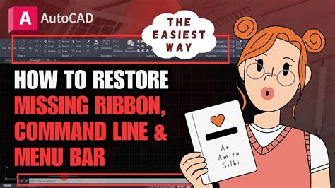 Restore Missing Autocad Ribbon Command Line Menu Bar Reset Autocad