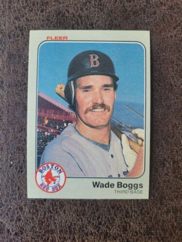 Fleer Baseball Rookie Wade Boggs Boston Red Sox Legend