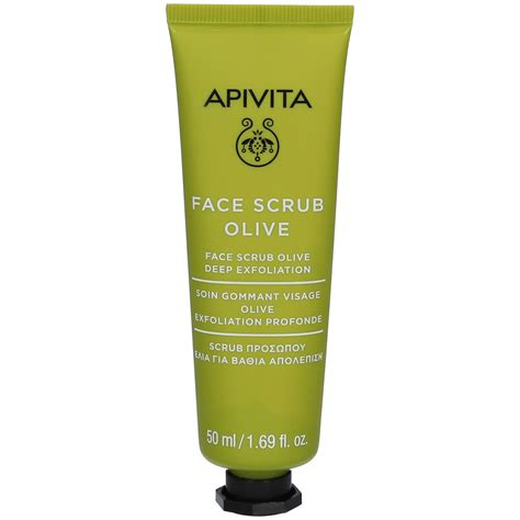 Apivita Face Scrub Olive Deep Exfoliation Ml Farmaline