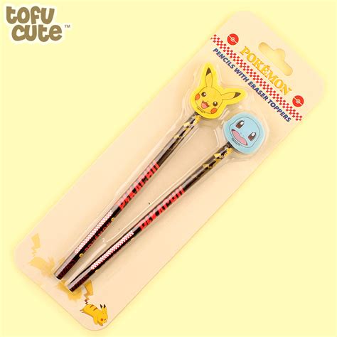 Buy Pokemon Nostalgia Pencil With Eraser Topper Set Of At Tofu Cute