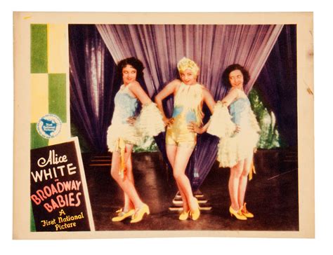 Hake S ALICE WHITE HOT STUFF BROADWAY BABIES ORIGINAL RELEASE LOBBY CARDS