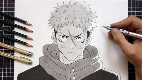 Easy Step by Step Drawing Itadori Yuji from Jujutsu Kaisen Season 2 ...