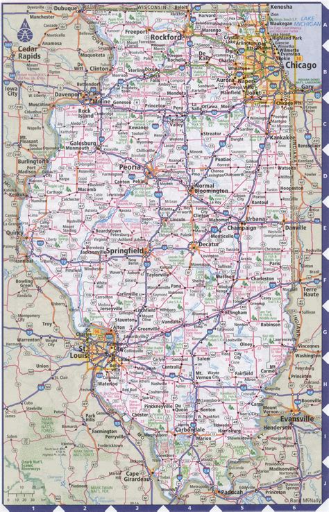 Illinois County Map With Roads World Map Hot Sex Picture