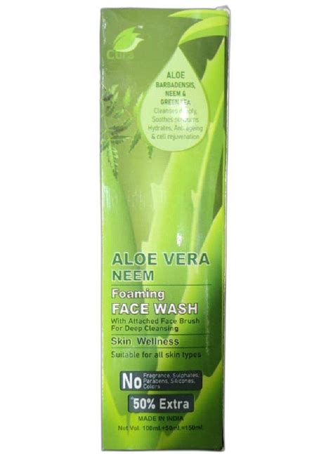 Herbal Green Cura 150ml Aloe Vera Neem Face Wash For Hair Age Group Adults At Rs 250 In Bareilly