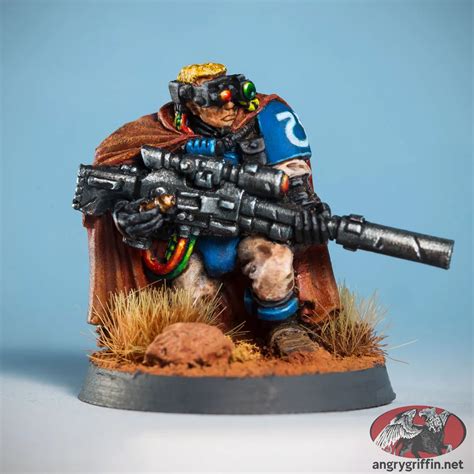 Metal Space Marine Scout With Sniper Rifle Angry Griffin S Oldhammer