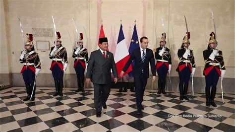 Pertemuan Menhan Ri Prabowo Subianto Dengan Menhan Prancis Ym Sebantien Lecornu Di Paris Youtube