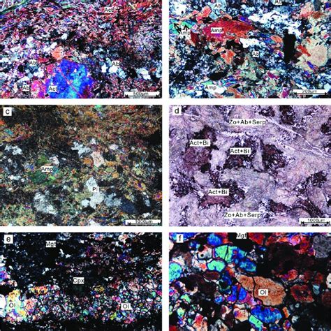 Photomicrographs Of Different Samples From The Zeluo Mafic Ultramafic