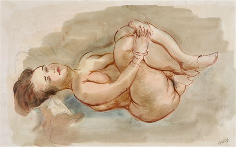 Liegender Weiblicher Akt Reclining Female Nude Impressionist And