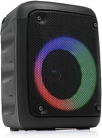 Caixa de Som Bluetooth 10W Rms Real TWS Portátil Led Colorido Mp3 Rádio