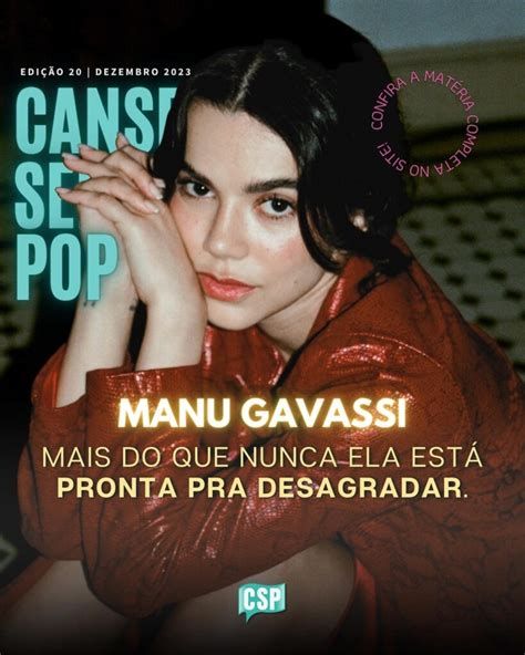 Manu Gavassi Lan A Nova Faixa E Clipe Cansei De Ser Pop