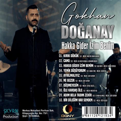 Gökhan Doğanay Hakka Gider İzim Benim CD Plakci nl