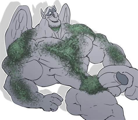 Rule 34 Balls Big Muscles Flaccid Gargoyle Genitals Male Male Only Moss Muscular Nude Pecs