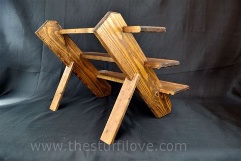 Handmade Wooden Collapsible Display Shelves Or Stands Suitable For Craft Fair Stalls Trade