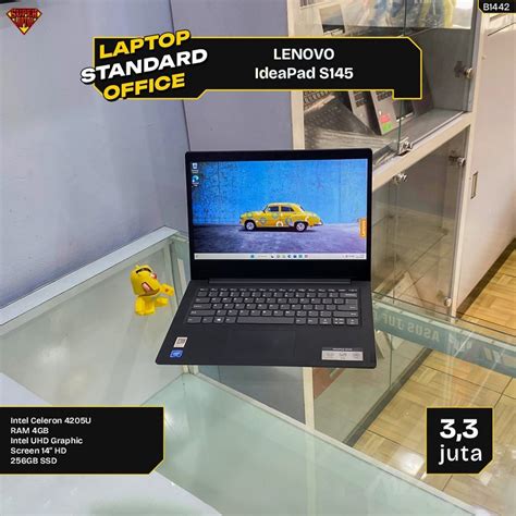 Jual Laptop Lenovo Ideapad S145 Intel Celeron 4205u Ram 4gb Ssd 256gb 14” Hd Shopee Indonesia